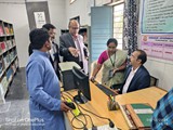 NAAC PEER TEAM VISITED TO LIBRARY